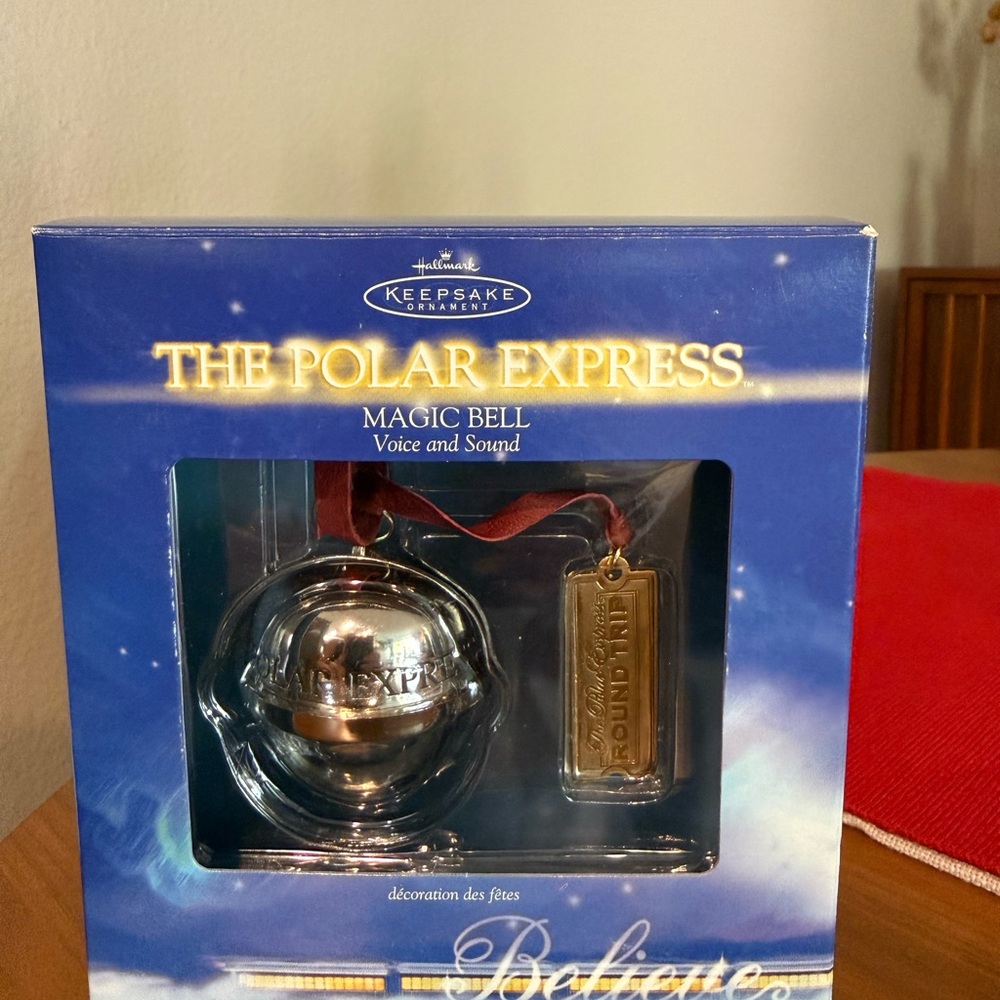 Hallmark The Polar Express Magic Bell Ornament - Silver and Gold